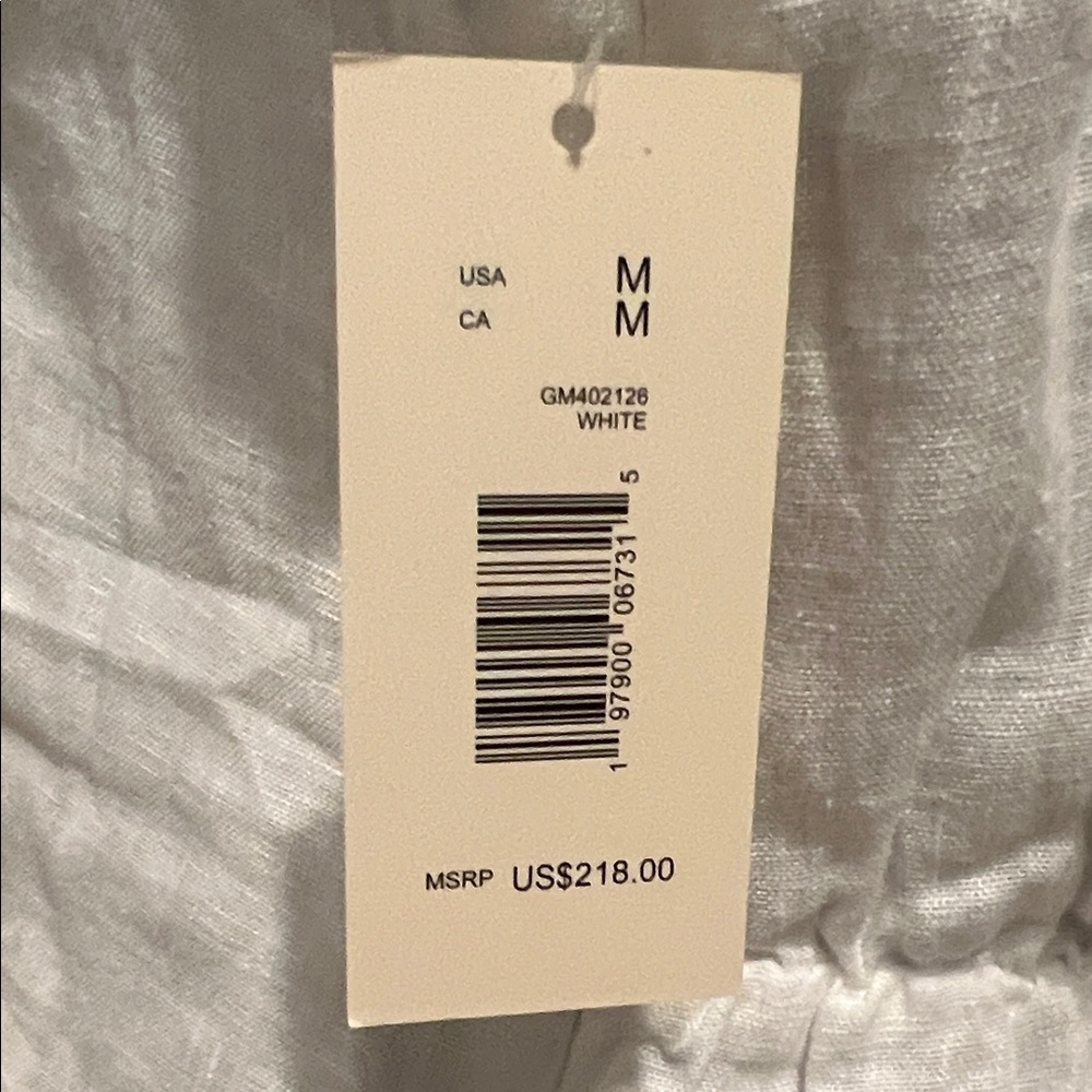 Magaschoni White Button-Down Linen Maxi Dress - Picture 6 of 7
